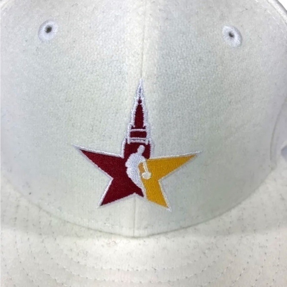 New Era NBA Cleveland All Star Game 59FIFTY Fitted Hat Cap White Size 7 7/8 NEW - Picture 3 of 7